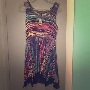 Multicolored tank dress